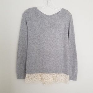 Angel of the Norrh Anthropologie Lace Sweater